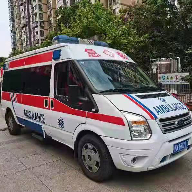 秀英长途救护车护送病人返乡